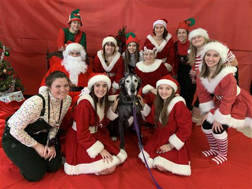 Santa picture with bella 